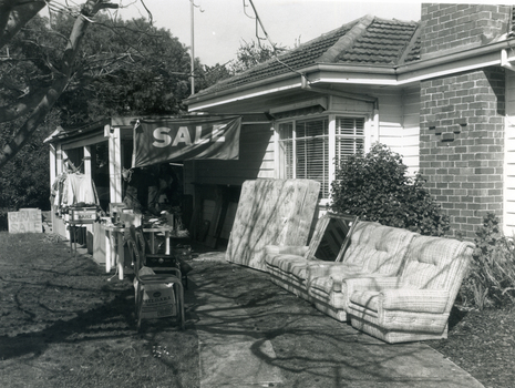 Garage sale in Forest Hill. 