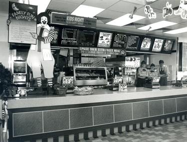 McDonald's Family Restaurant at 112 Main Street, Blackburn, 1994.