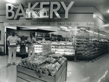  the kitchen staff in the bakery section of Coles, Forest Hill Chase. 