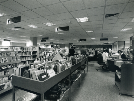 Interior of the Nunawading Library in 1994.