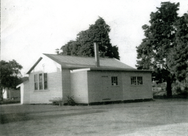 Wooden building that was the Burwood State School up until it was moved to the present location on the corner of Highbury and Blackburn Roads.