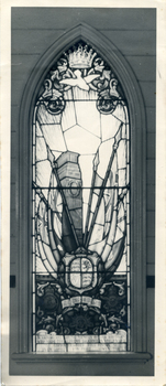 Stained glass windows at Christ Church Anglican Church, Mitcham..