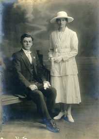 Sydney Till and Evelyn Maggs, married on 12th June 1920 at St Stephens, Richmond. 