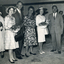 Two men and three ladies at a  function run by the Mayoress to raise money for local associations.