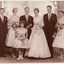The wedding of Gloria Mullens and Cliff Harrison in 1959. 