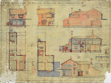 Plan - DVD, Mitcham Post Office Architect's Plans, 1923 (Digital Copy on DVD)