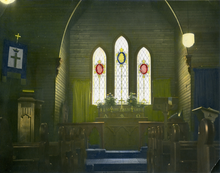  St Luke's Anglican Church, Vermont, taken in 1947.