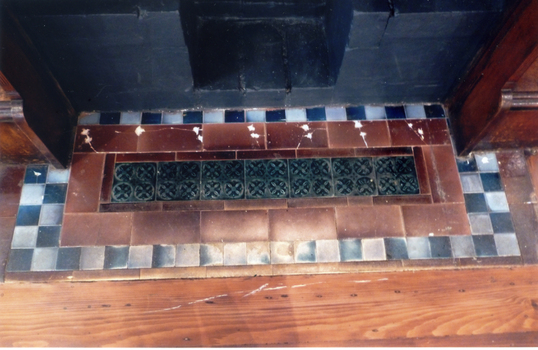 some ofThe decorative tiles used at Bundoora Park Homestead, Bundoora that were supplied by the Australian tesselated Tiles Co. Mitcham