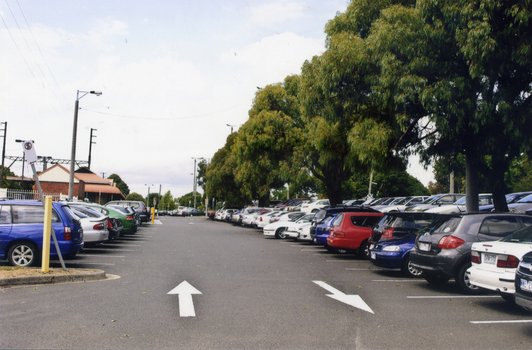 Mitcham Railway Station. The view is looking east towards Mitcham Road - 2012