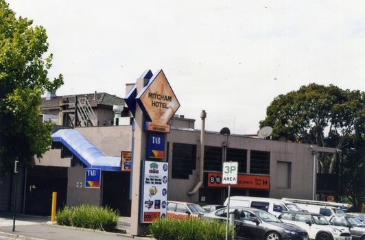 Mitcham Hotel, situated on the south -east corner of Mitcham and Whitehorse Roads, Mitcham.  2012