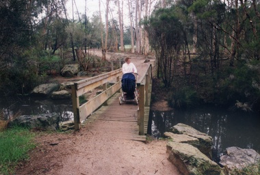 Walking track over an offshoot of the Blackburn Lake