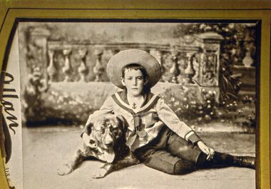 Sepia photograph of Rupert Schwartzmann, 