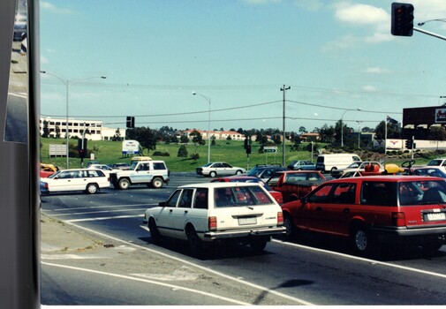 4 coloured photographs (a-d) taken at the intersection of Springvale Road & Burwood Hwy East Burwood.
