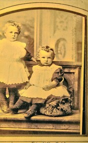 Sepia photograph of the Both twins.