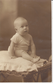 Studio portrait of Edgar Ronald Tanner at 5 months.