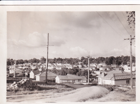 Eight black and white photographs showing development of house. 13 Marong Tce Forest Hill