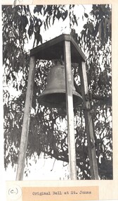Original bell at St Johns Anglican Church in Blackburn.