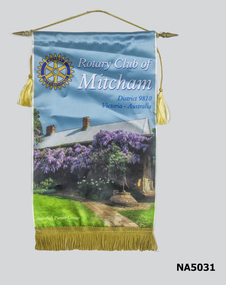 A small banner with a coloured photo of Schwerkolt Cottage.