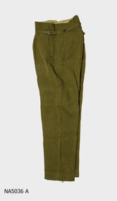 Khaki army pant, pocket on each side