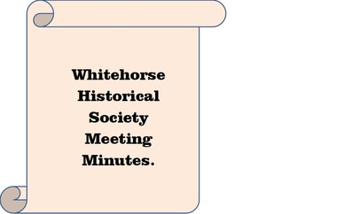 Whitehorse historical society minutes Index