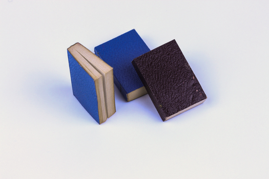 three miniature books
