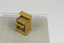 Bedside table with one drawer and regency-style drawer pull