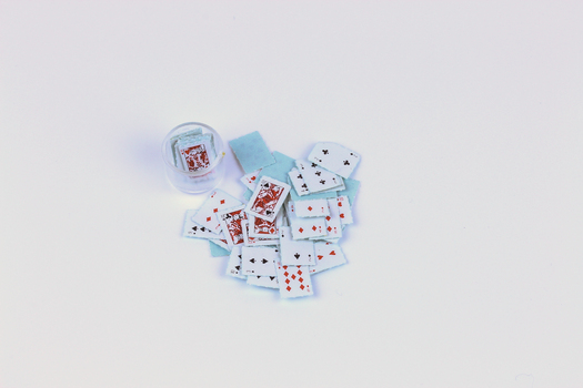 Miniature playing cards