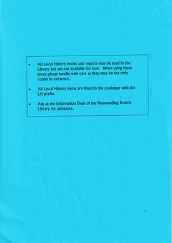  2nd Edition listing the Parks and Reserves in Whitehorse.