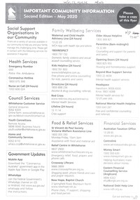 Important Community Information Second Edition - May 2020