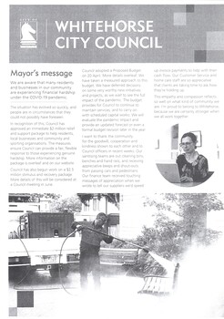 Whitehorse City Council - Mayor's message