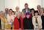 Society members grouped together