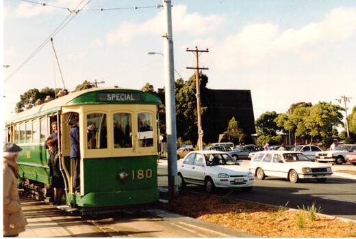 East Burwood tram extension opening on the 8/7/1993.