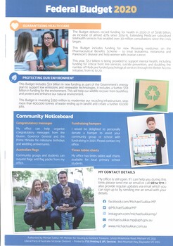 Community newsletter - last page