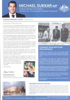 Community newsletter - front page