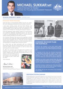Community newsletter - front page