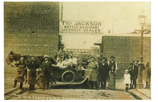 Wilhelmina Schwerkolt in her car outside  bottle merchants