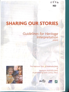 A4 37p Ringbound plastic booklet on Guidelines for Heritage Interpretation 2007