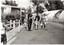 Black and White photo of hostel. 2