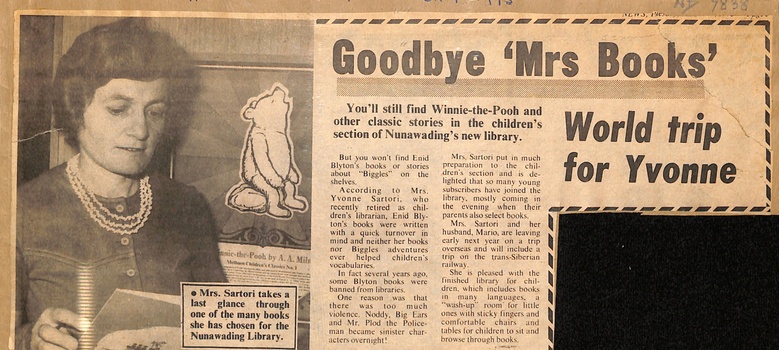 An article about the children's section of the Nunawading Library
