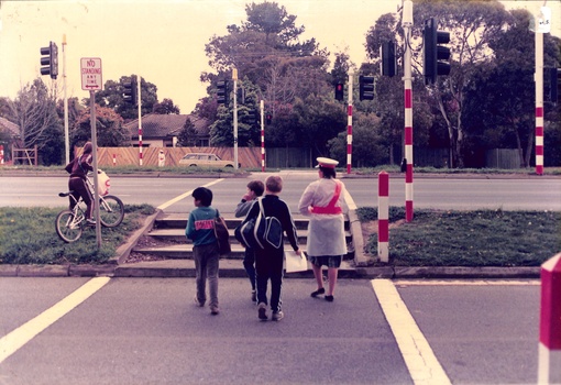 Anatonio Park Primary School crossing in Whitehorse Road Mitcham.