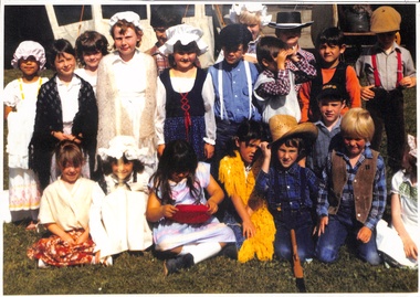 Blackburn East State School pupils in  costume.
