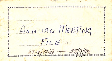 Documents relating to the Vermont Elderly Peoples Home