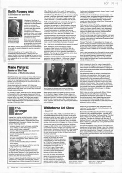 An article of the lifetime accomplishments of Keith Rooney OAM