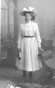 Frances Schwerkolt black and white studio portrait.