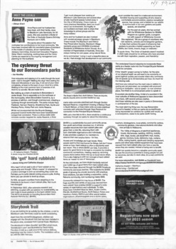 A photocopy of an article from Eastsider News