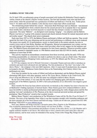 An introduction for Babirra Music Theatre.