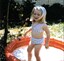 Kelly Gardiner in backyard pool