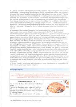sixth page of the 7-page Newsletter on Whitehorse Community Support Register.