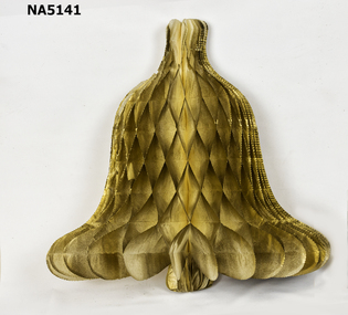 Collapsible bell made of paper & cardboard