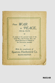 From War to Peace - a resume' of the principal events.